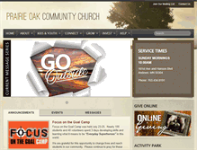 Tablet Screenshot of prairieoakchurch.net